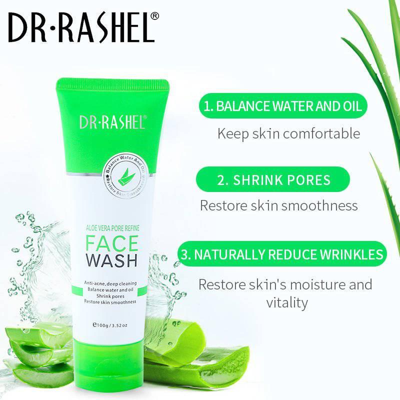 DR RASHEL Aloe Vera Pore Refine Face Wash 100g